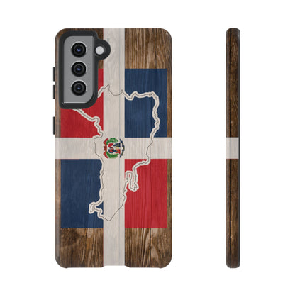 Dominican Republic Flag Phone Map Case Protective Tough Cover Flag of Dominican Pride Hard Plastic Back DR Flag Cover Dominicana