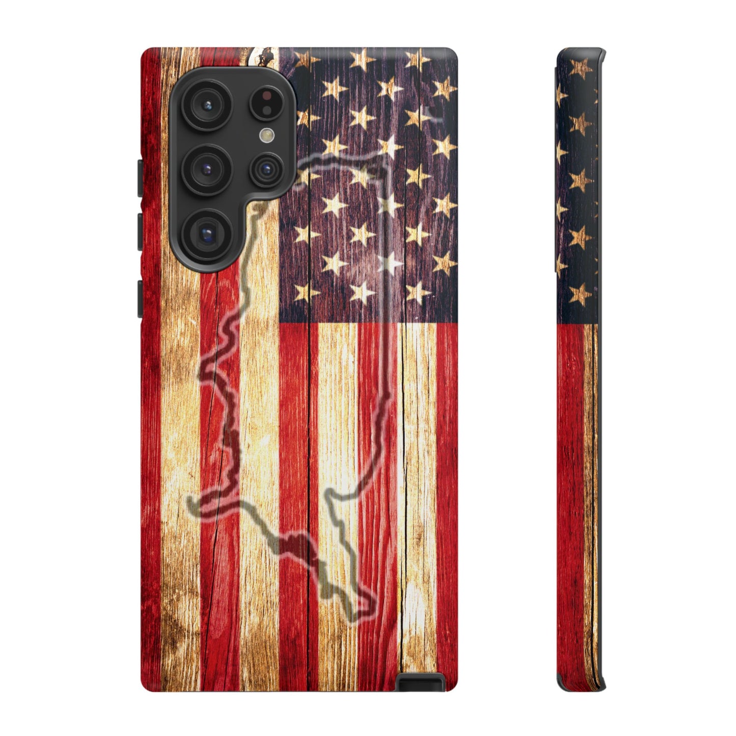USA flag & map tough phone case for iPhone Samsung Google Patriotic impact-resistant cover with UV protection and shock absorption USA Flag