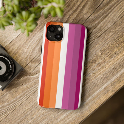 Lesbian Flag tough Impact-Resistant Phone Case
