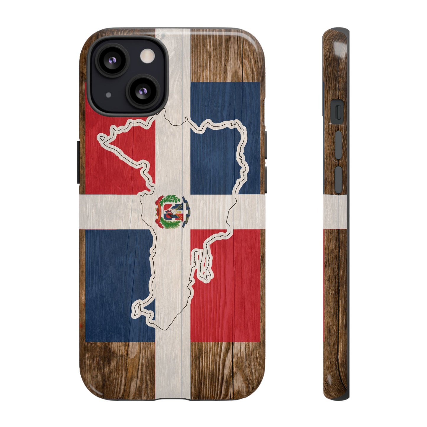 Dominican Republic Flag Phone Map Case Protective Tough Cover Flag of Dominican Pride Hard Plastic Back DR Flag Cover Dominicana