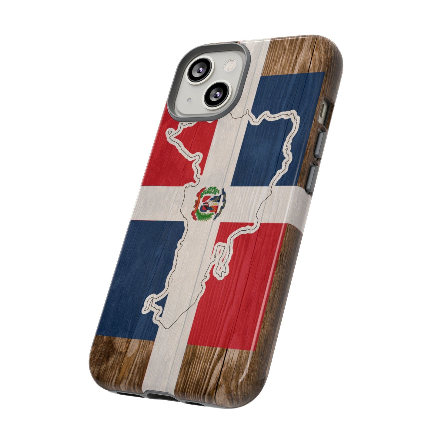 Dominican Republic Flag Phone Map Case Protective Tough Cover Flag of Dominican Pride Hard Plastic Back DR Flag Cover Dominicana
