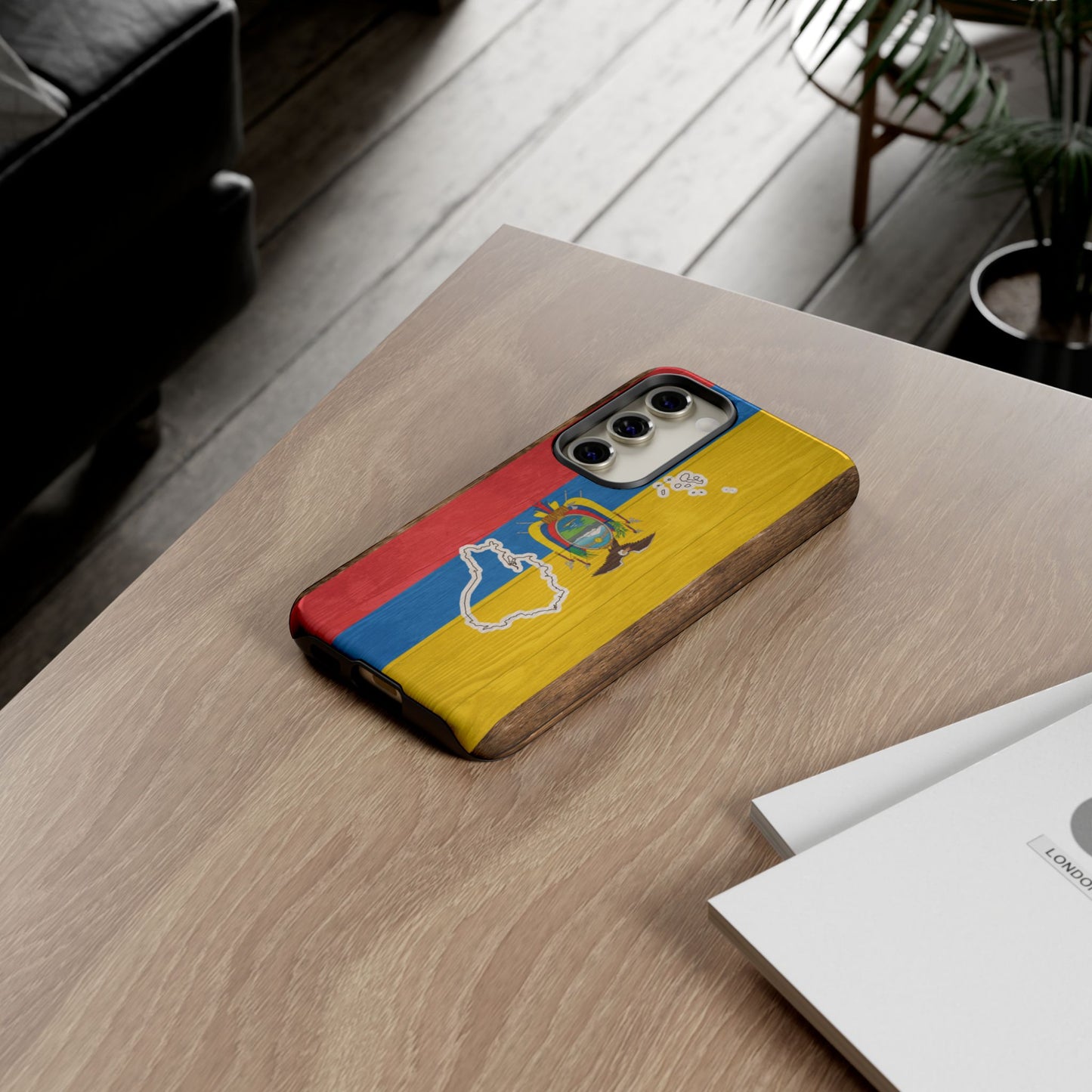 Ecuador Flag Phone Map Case Protective Tough Cover Flag of Ecuador Samsung Ecuadorian Pride Hard Plastic Back Ecuadorian Flag Cover