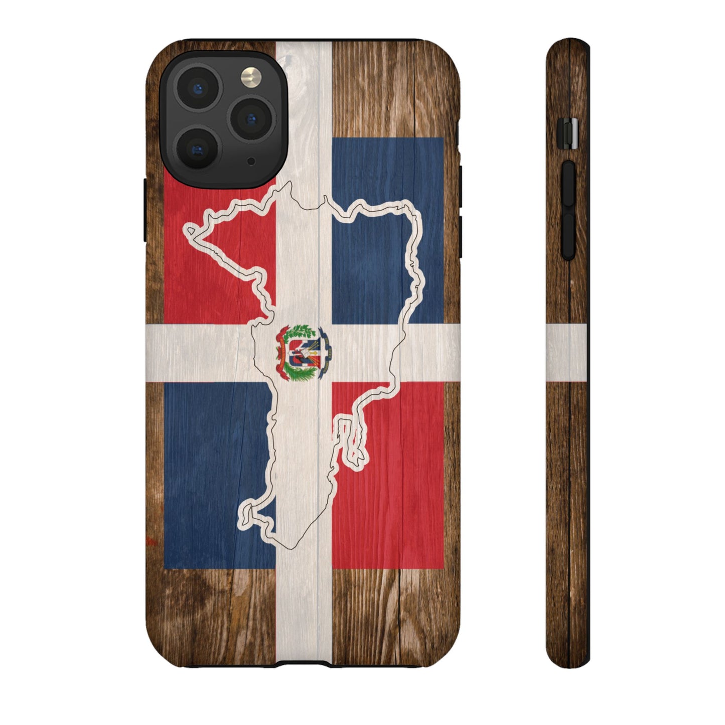 Dominican Republic Flag Phone Map Case Protective Tough Cover Flag of Dominican Pride Hard Plastic Back DR Flag Cover Dominicana
