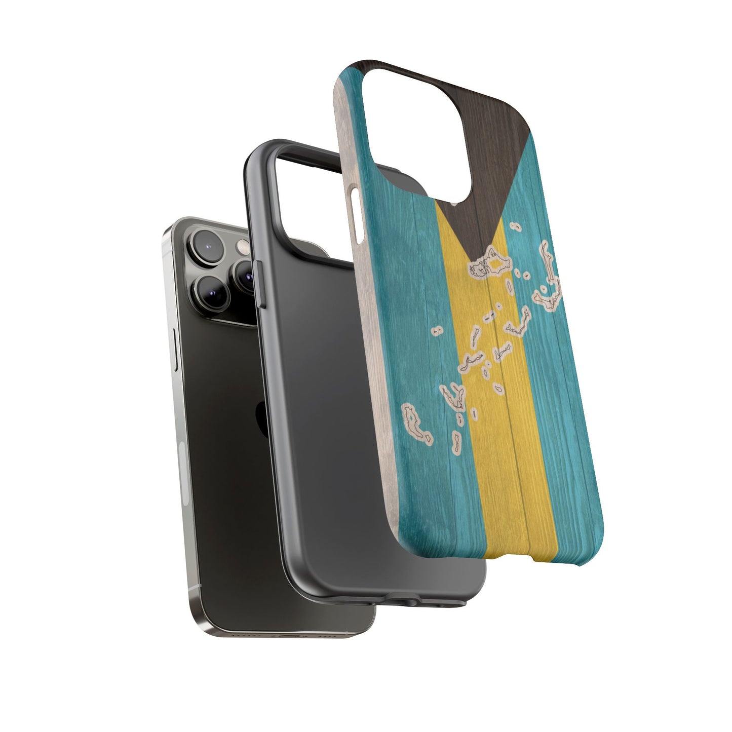 Bahamas Flag Phone Map Case Protective Tough Cover Flag of Bahamas Samsung Bahamian Pride Hard Plastic Back Bahamas Flag Cover