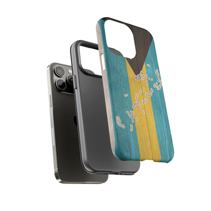Bahamas Flag Phone Map Case Protective Tough Cover Flag of Bahamas Samsung Bahamian Pride Hard Plastic Back Bahamas Flag Cover