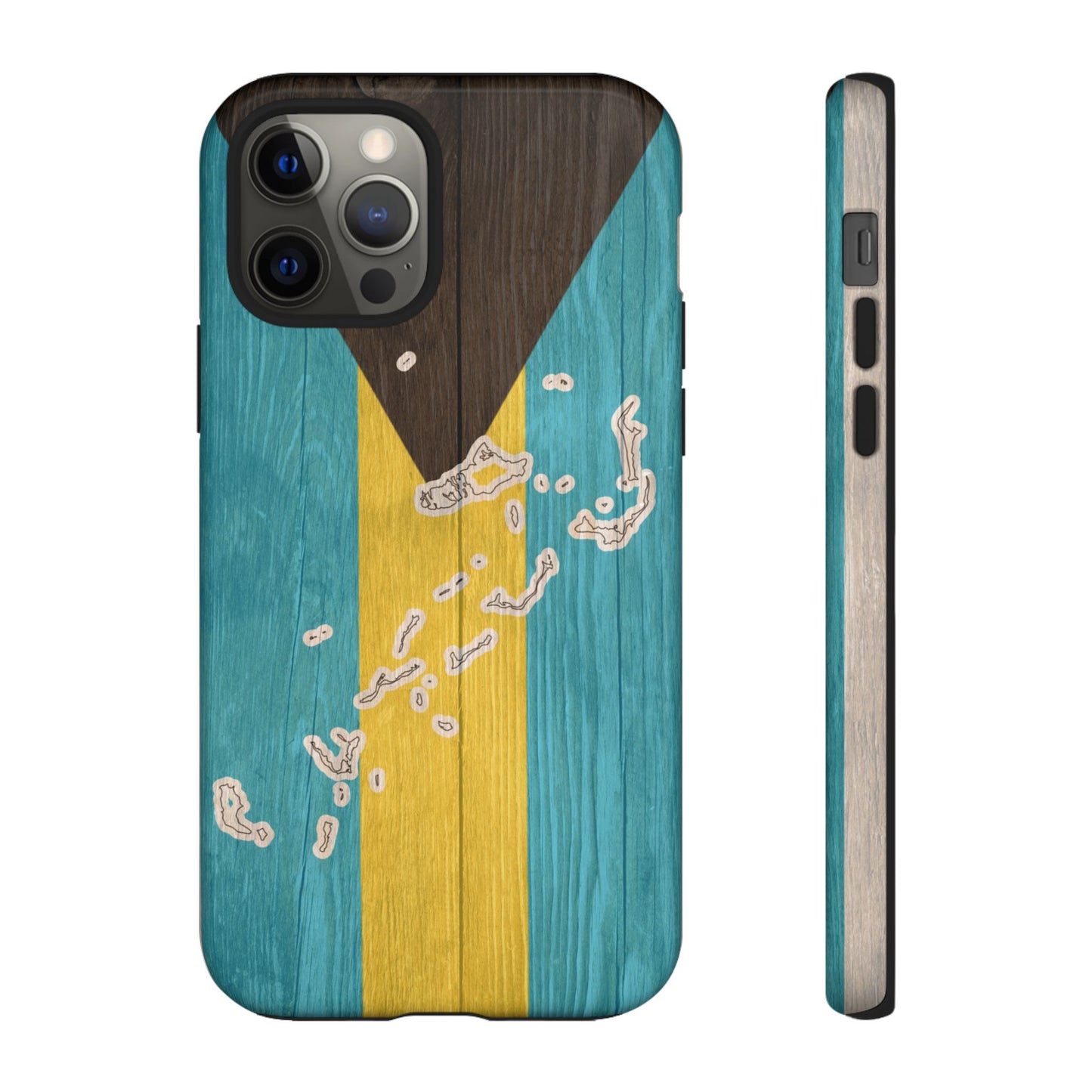 Bahamas Flag Phone Map Case Protective Tough Cover Flag of Bahamas Samsung Bahamian Pride Hard Plastic Back Bahamas Flag Cover