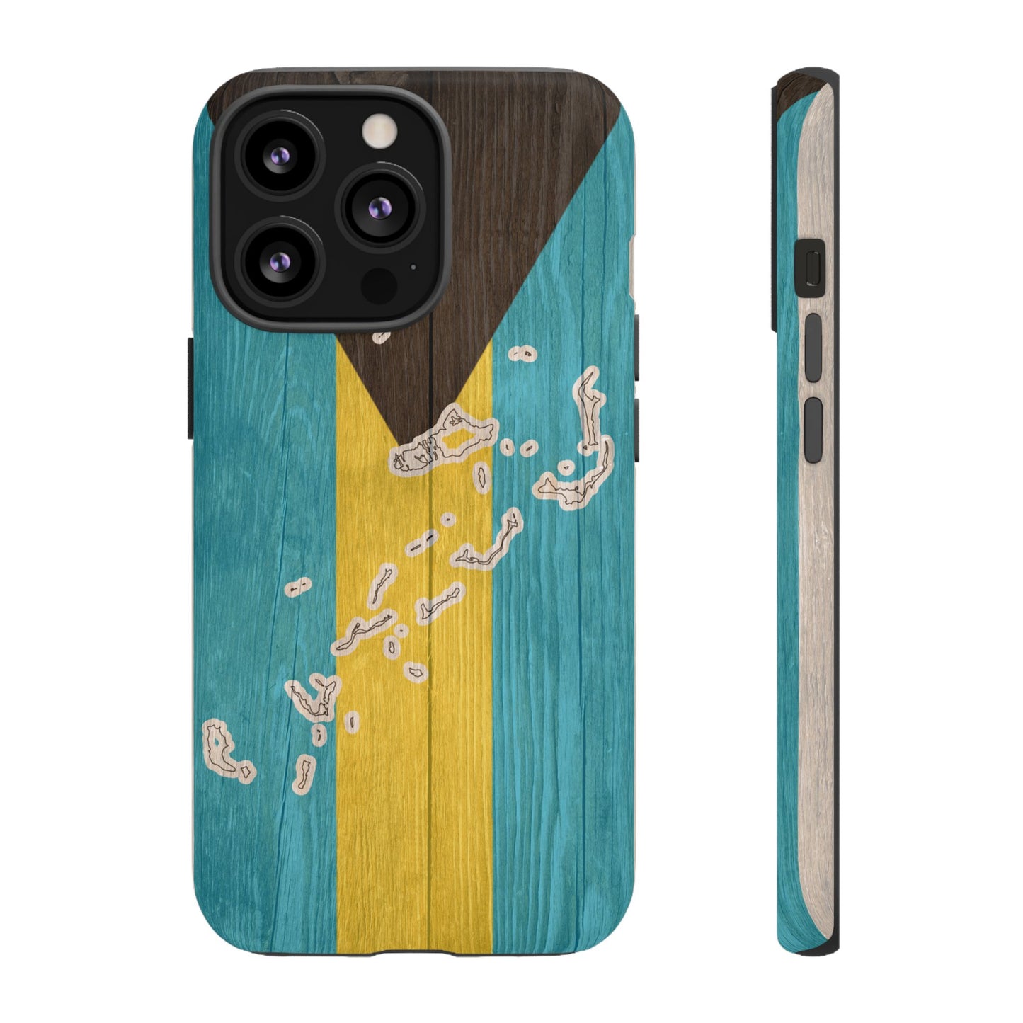 Bahamas Flag Phone Map Case Protective Tough Cover Flag of Bahamas Samsung Bahamian Pride Hard Plastic Back Bahamas Flag Cover