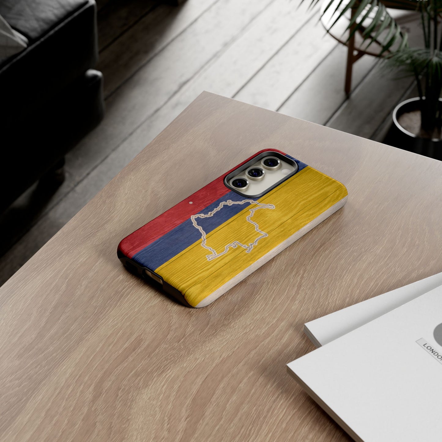 Colombian Flag Map Style iPhone Case Protective Tough Cover Flag of Colombia Samsung Colombian Pride Huawei Hard Plastic Back Colombia Phone