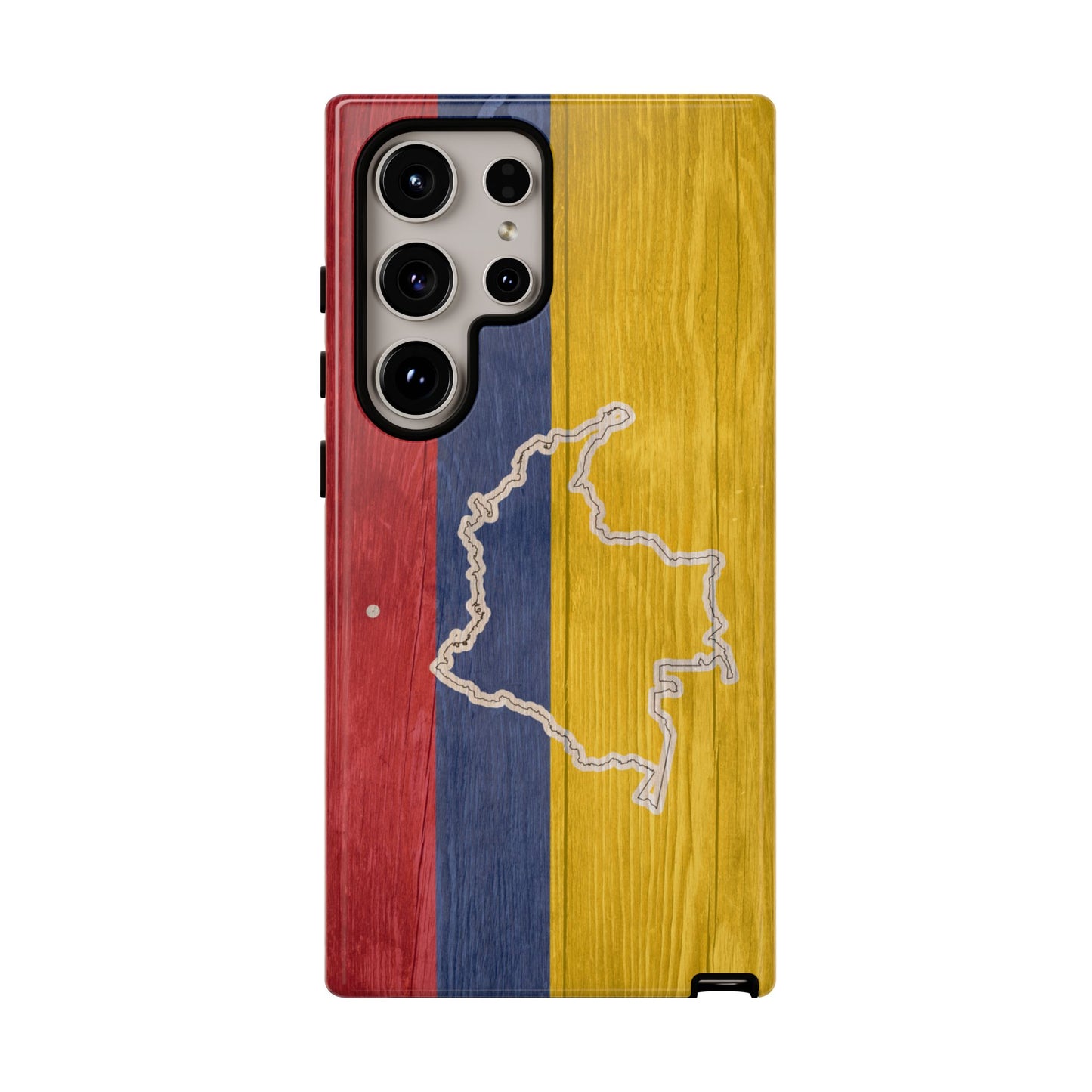 Colombian Flag Map Style iPhone Case Protective Tough Cover Flag of Colombia Samsung Colombian Pride Huawei Hard Plastic Back Colombia Phone