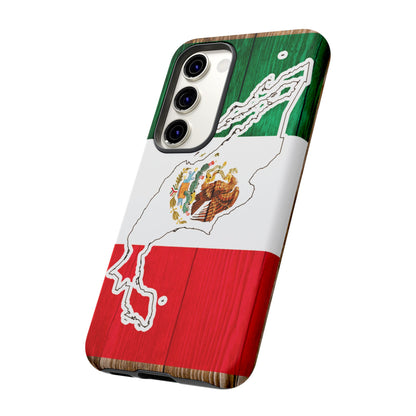 Phone Case, Mexican Flag Tough Case, Patriotic Mexico Phone Cover, Rugged Phone Protector, National Flag Phone Sleeve, Cinco de Mayo Gift