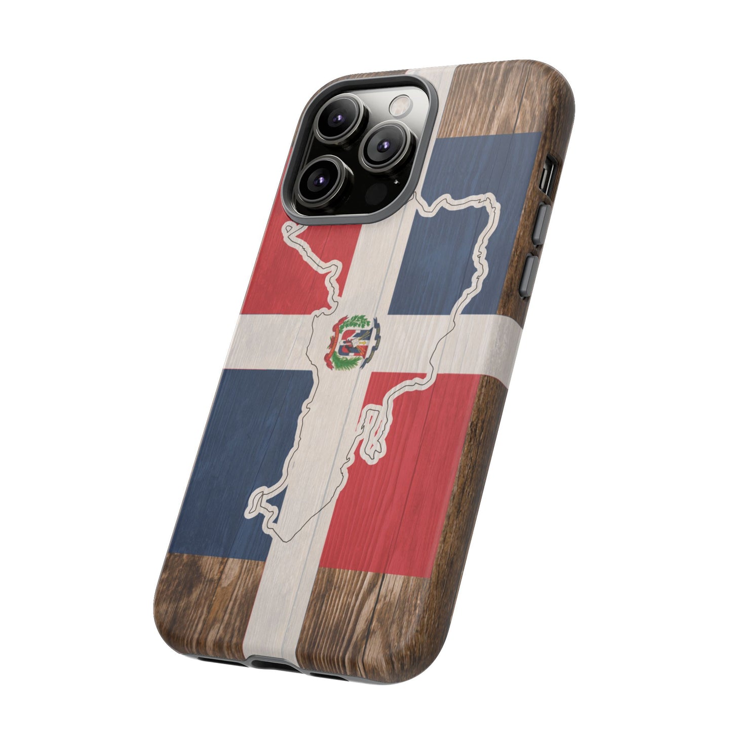 Dominican Republic Flag Phone Map Case Protective Tough Cover Flag of Dominican Pride Hard Plastic Back DR Flag Cover Dominicana