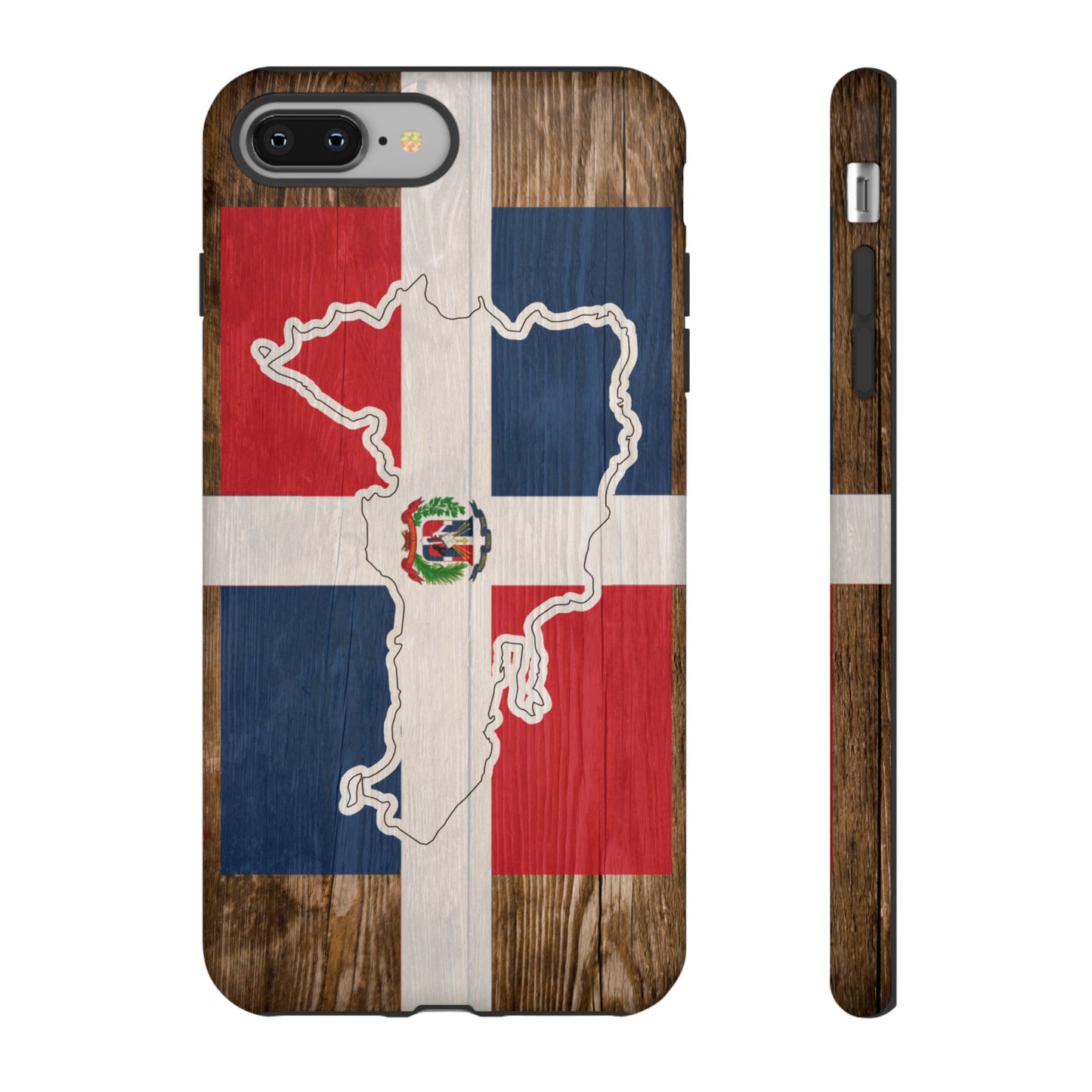 Dominican Republic Flag Phone Map Case Protective Tough Cover Flag of Dominican Pride Hard Plastic Back DR Flag Cover Dominicana