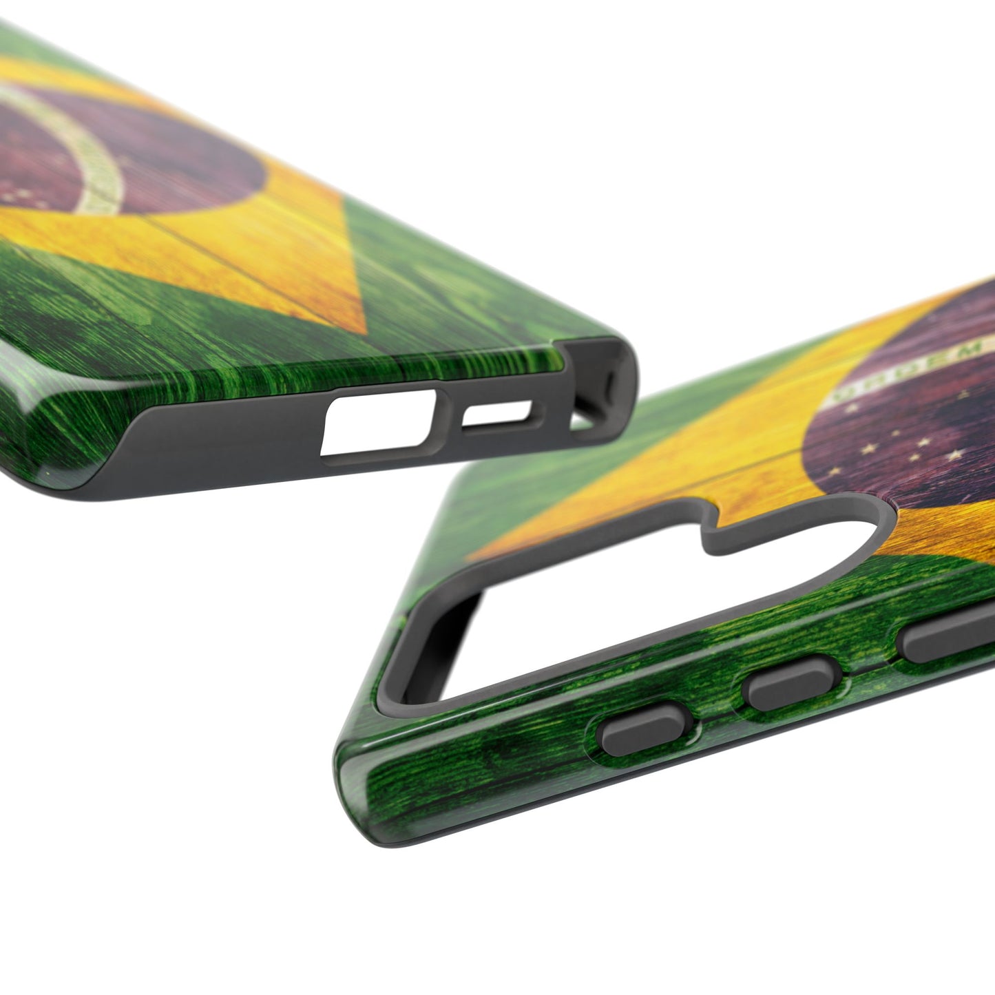 Brazil Phone Case Protective Tough Cover Flag of Brazil Samsung Brazilian Pride Hard Plastic Back Brazil Flag Cover IPhone Souvenir Gift Protective Case