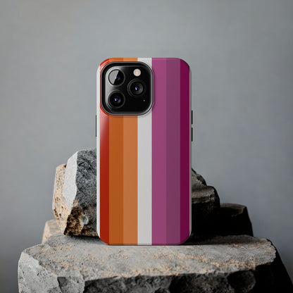 Lesbian Flag tough Impact-Resistant Phone Case