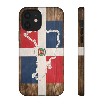 Dominican Republic Flag Phone Map Case Protective Tough Cover Flag of Dominican Pride Hard Plastic Back DR Flag Cover Dominicana