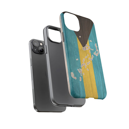 Bahamas Flag Phone Map Case Protective Tough Cover Flag of Bahamas Samsung Bahamian Pride Hard Plastic Back Bahamas Flag Cover