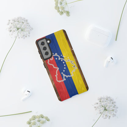 Venezuela Flag Phone Map Case Protective Tough Cover Flag of Venezuela Samsung Venezuelan Pride Hard Plastic Back Venezuela Map Cover