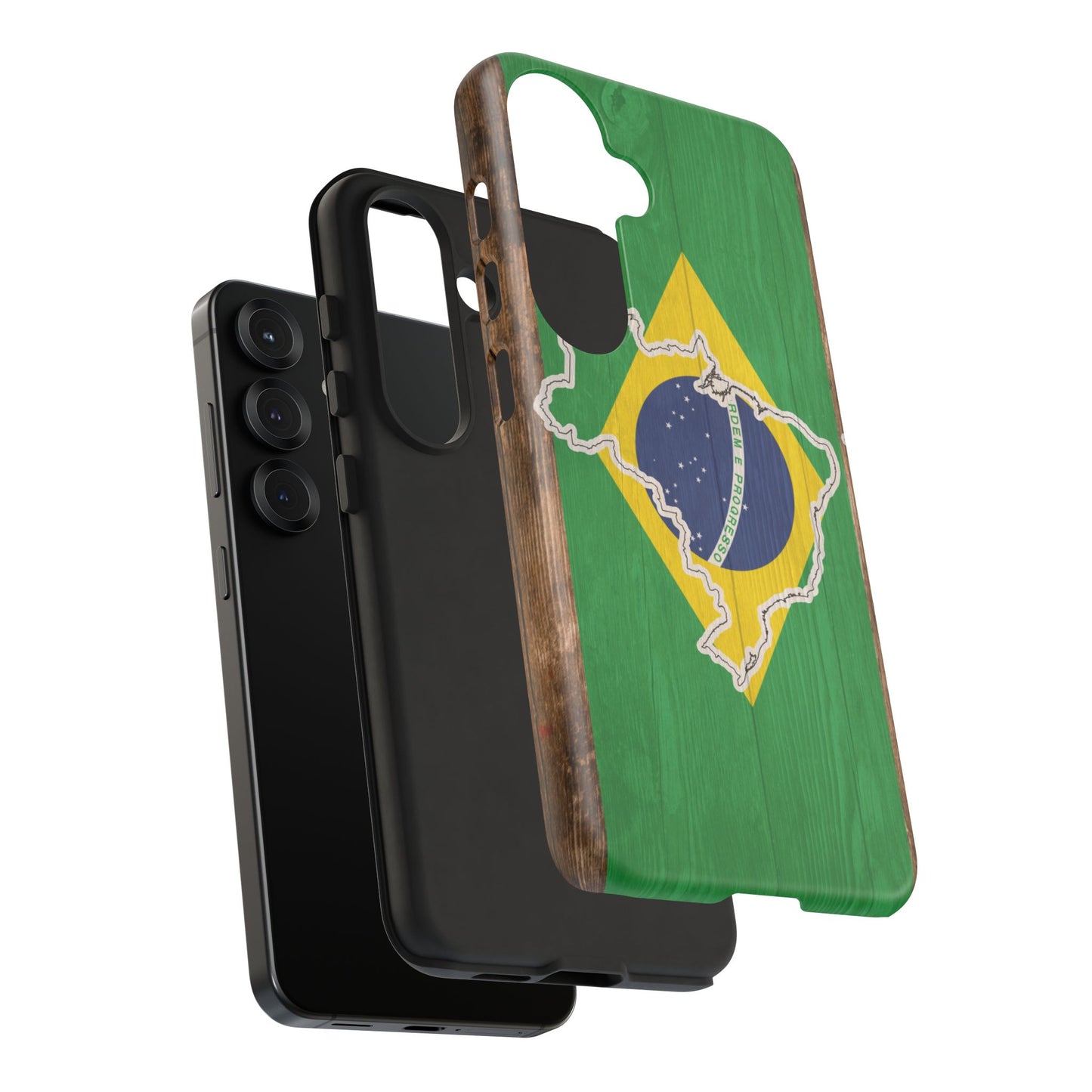 Brazil Flag Phone Map Case Protective Tough Cover Flag of Brazil Samsung Brazilian Pride Hard Plastic Back Brazil Flag Cover