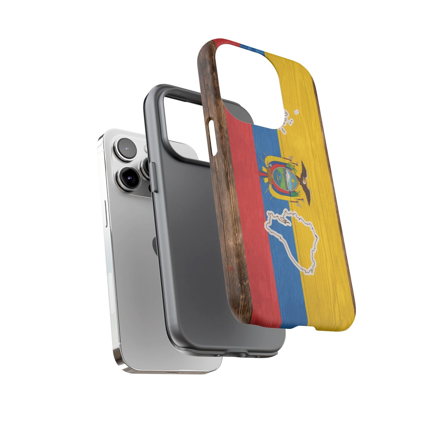 Ecuador Flag Phone Map Case Protective Tough Cover Flag of Ecuador Samsung Ecuadorian Pride Hard Plastic Back Ecuadorian Flag Cover