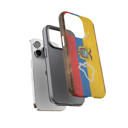 Ecuador Flag Phone Map Case Protective Tough Cover Flag of Ecuador Samsung Ecuadorian Pride Hard Plastic Back Ecuadorian Flag Cover