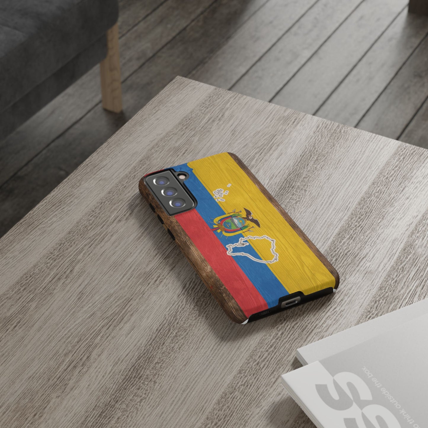Ecuador Flag Phone Map Case Protective Tough Cover Flag of Ecuador Samsung Ecuadorian Pride Hard Plastic Back Ecuadorian Flag Cover