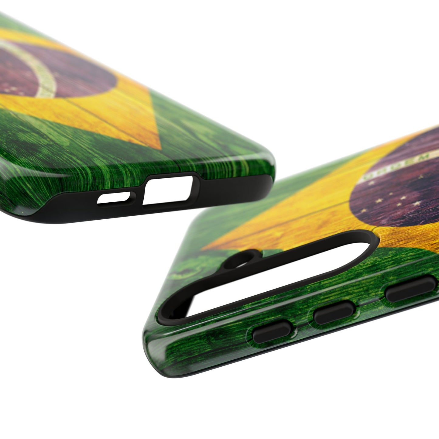 Brazil Phone Case Protective Tough Cover Flag of Brazil Samsung Brazilian Pride Hard Plastic Back Brazil Flag Cover IPhone Souvenir Gift Protective Case