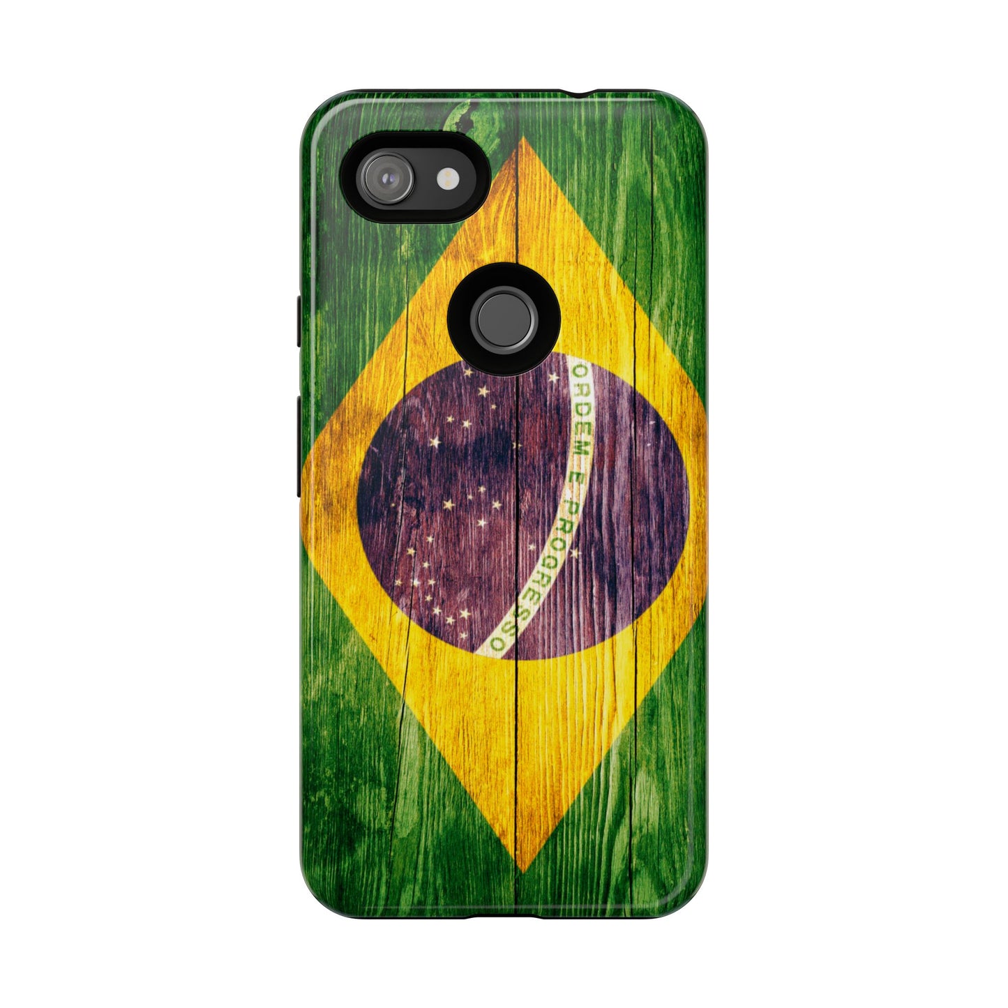 Brazil Phone Case Protective Tough Cover Flag of Brazil Samsung Brazilian Pride Hard Plastic Back Brazil Flag Cover IPhone Souvenir Gift Protective Case