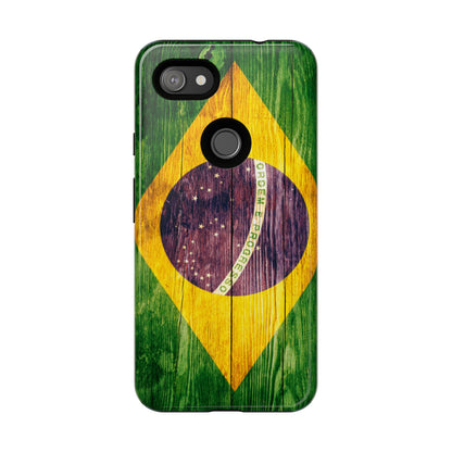 Brazil Phone Case Protective Tough Cover Flag of Brazil Samsung Brazilian Pride Hard Plastic Back Brazil Flag Cover IPhone Souvenir Gift Protective Case
