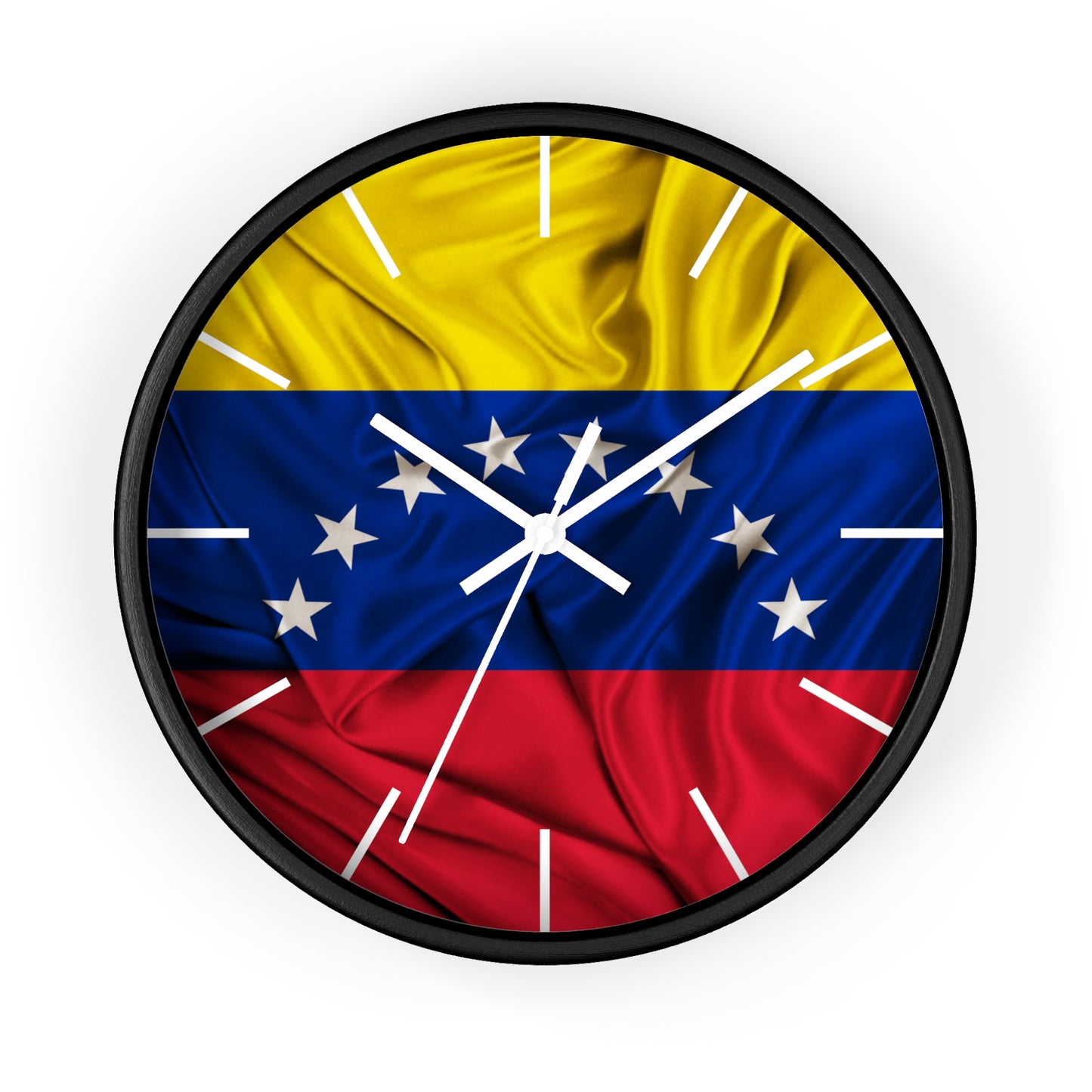 Venezuela Flag Wall Clock Unique Vibrant Wall Art Crafted with Premium Materials Great for Venezuelan Pride Venezuela Souvenir