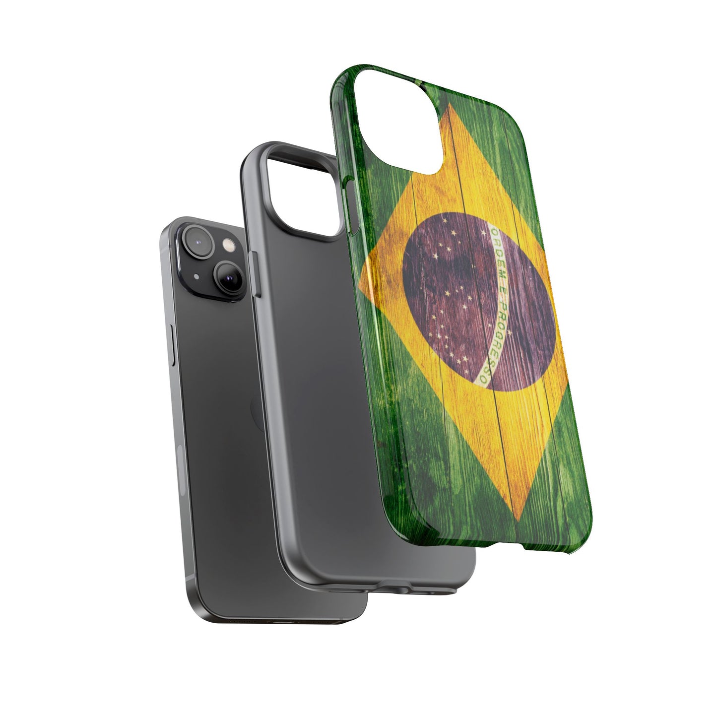 Brazil Phone Case Protective Tough Cover Flag of Brazil Samsung Brazilian Pride Hard Plastic Back Brazil Flag Cover IPhone Souvenir Gift Protective Case
