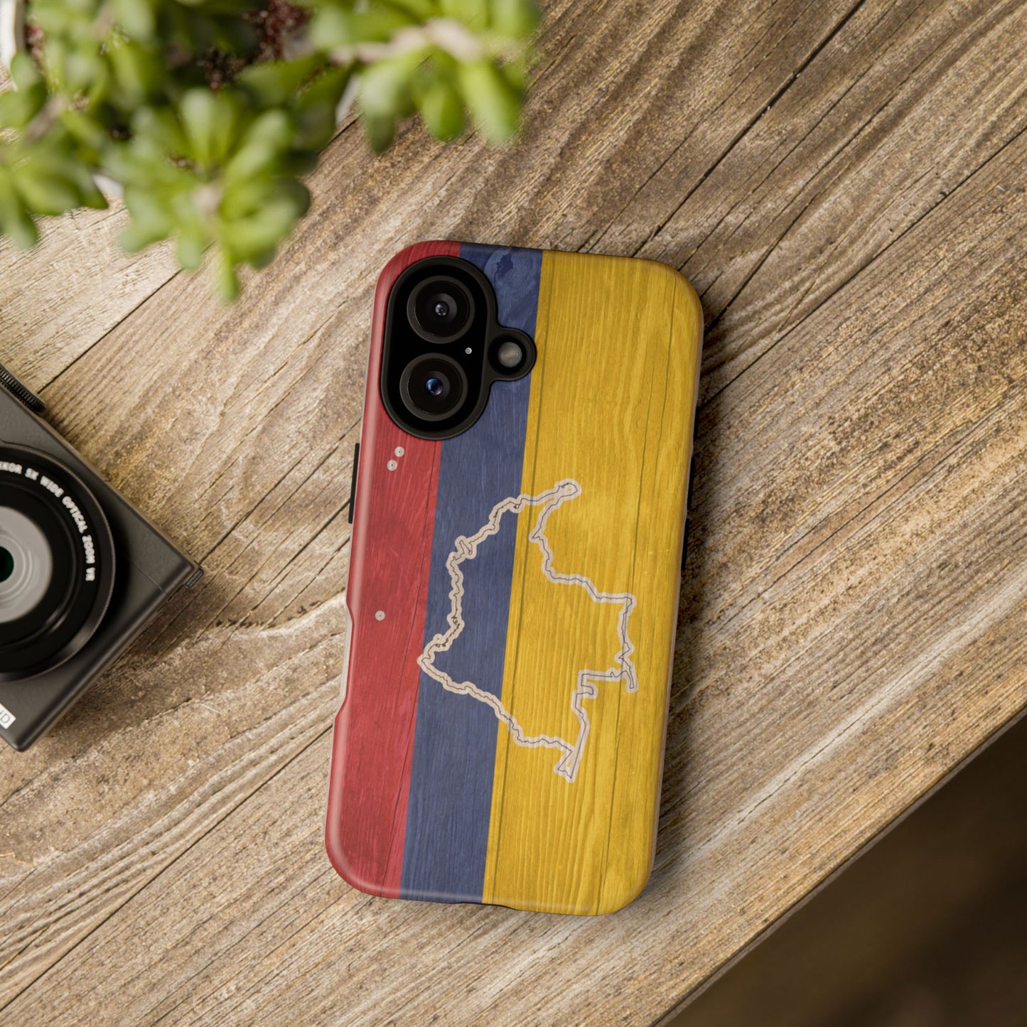 Colombian Flag Map Style iPhone Case Protective Tough Cover Flag of Colombia Samsung Colombian Pride Huawei Hard Plastic Back Colombia Phone
