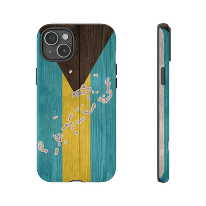 Bahamas Flag Phone Map Case Protective Tough Cover Flag of Bahamas Samsung Bahamian Pride Hard Plastic Back Bahamas Flag Cover