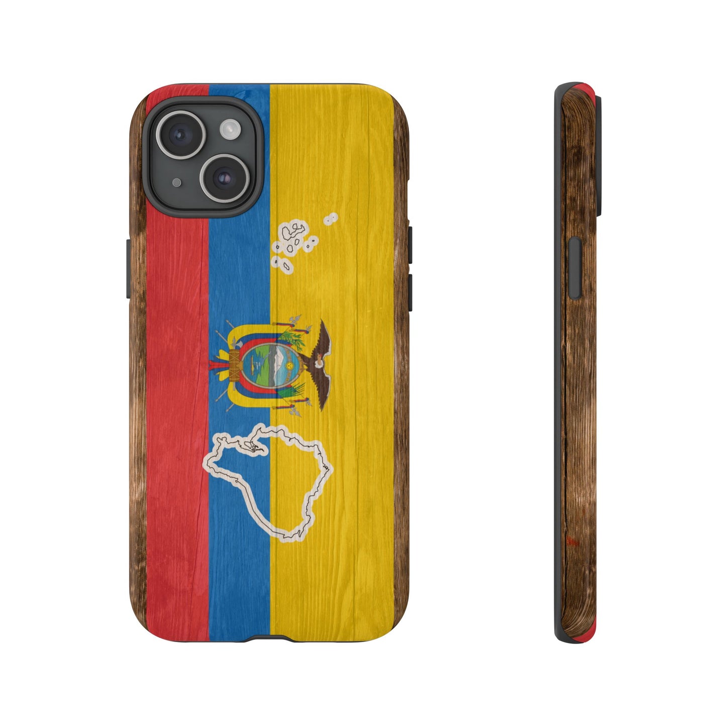 Ecuador Flag Phone Map Case Protective Tough Cover Flag of Ecuador Samsung Ecuadorian Pride Hard Plastic Back Ecuadorian Flag Cover