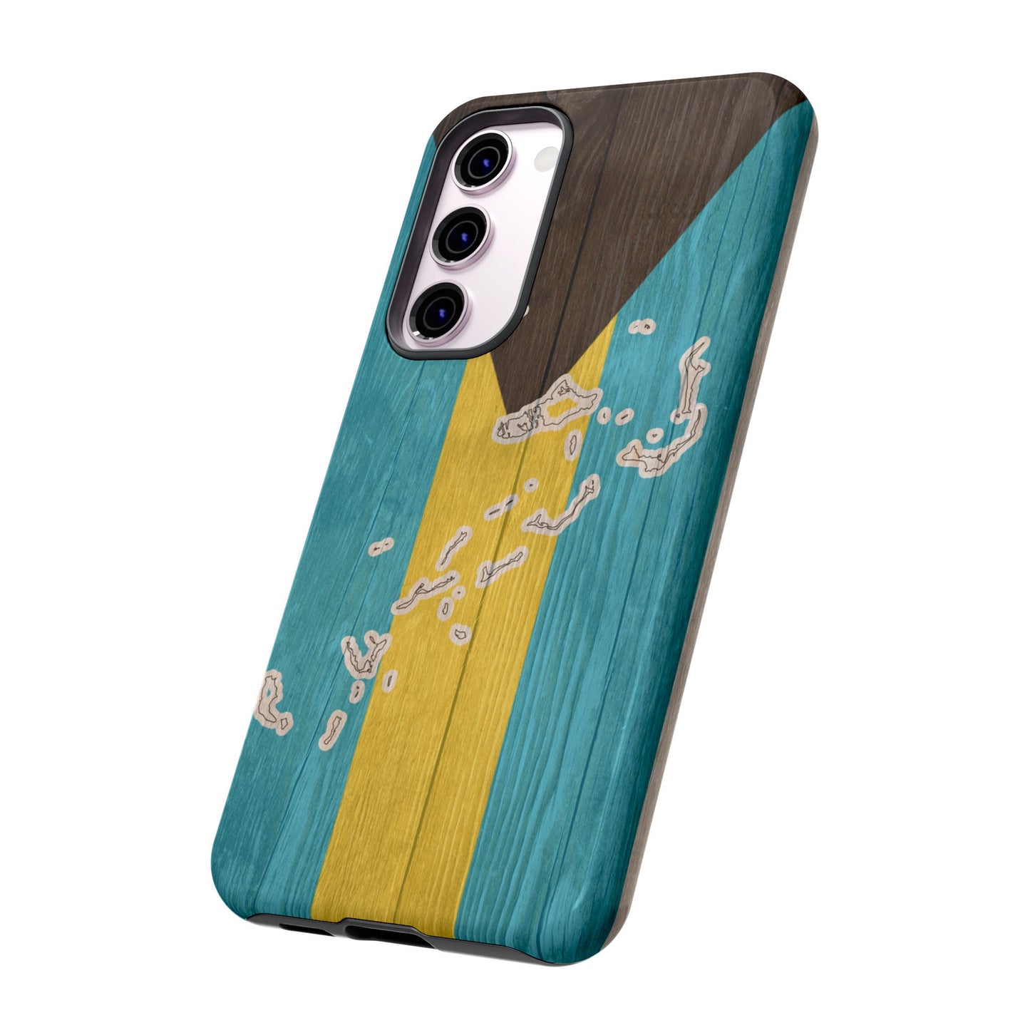 Bahamas Flag Phone Map Case Protective Tough Cover Flag of Bahamas Samsung Bahamian Pride Hard Plastic Back Bahamas Flag Cover