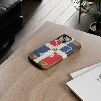 Dominican Republic Flag Phone Map Case Protective Tough Cover Flag of Dominican Pride Hard Plastic Back DR Flag Cover Dominicana