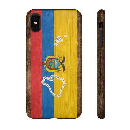 Ecuador Flag Phone Map Case Protective Tough Cover Flag of Ecuador Samsung Ecuadorian Pride Hard Plastic Back Ecuadorian Flag Cover