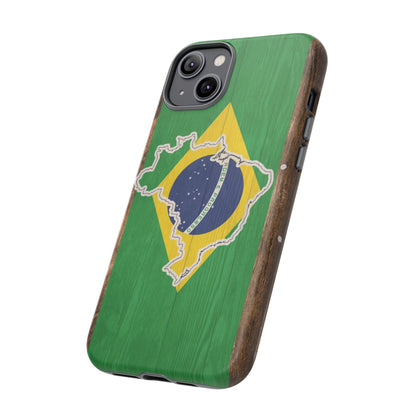 Brazil Flag Phone Map Case Protective Tough Cover Flag of Brazil Samsung Brazilian Pride Hard Plastic Back Brazil Flag Cover