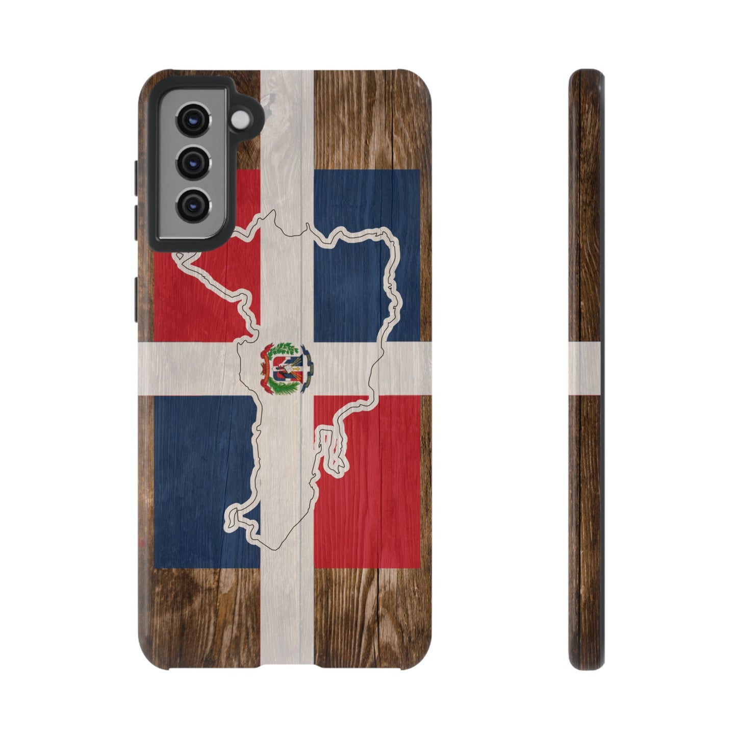 Dominican Republic Flag Phone Map Case Protective Tough Cover Flag of Dominican Pride Hard Plastic Back DR Flag Cover Dominicana