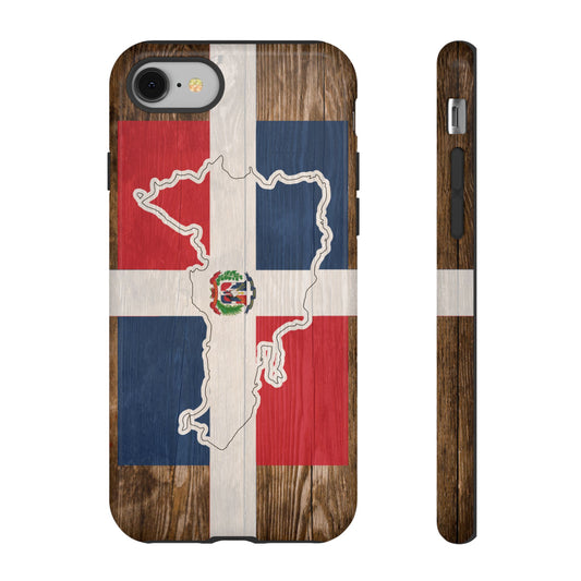 Dominican Republic Flag Phone Map Case Protective Tough Cover Flag of Dominican Pride Hard Plastic Back DR Flag Cover Dominicana