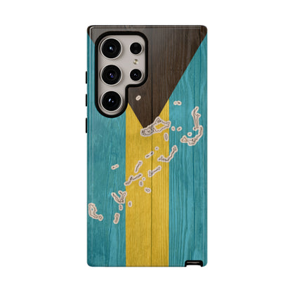 Bahamas Flag Phone Map Case Protective Tough Cover Flag of Bahamas Samsung Bahamian Pride Hard Plastic Back Bahamas Flag Cover