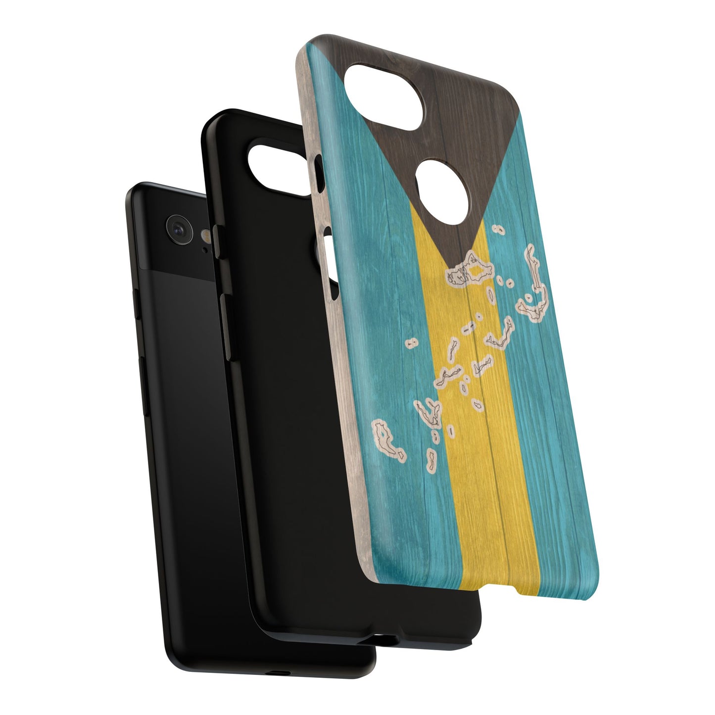 Bahamas Flag Phone Map Case Protective Tough Cover Flag of Bahamas Samsung Bahamian Pride Hard Plastic Back Bahamas Flag Cover