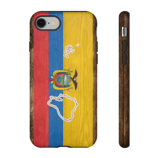 Ecuador Flag Phone Map Case Protective Tough Cover Flag of Ecuador Samsung Ecuadorian Pride Hard Plastic Back Ecuadorian Flag Cover