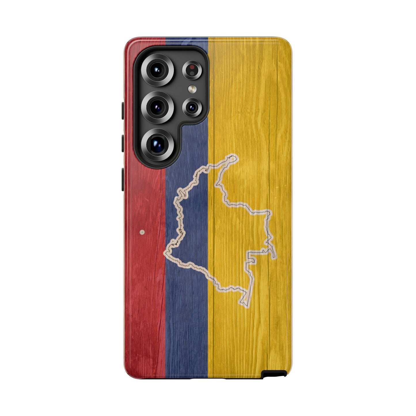 Colombian Flag Map Style iPhone Case Protective Tough Cover Flag of Colombia Samsung Colombian Pride Huawei Hard Plastic Back Colombia Phone