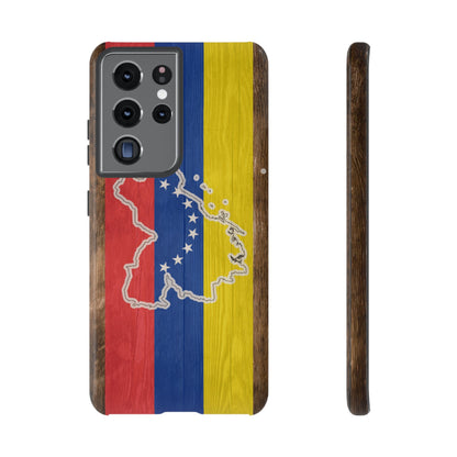 Venezuela Flag Phone Map Case Protective Tough Cover Flag of Venezuela Samsung Venezuelan Pride Hard Plastic Back Venezuela Map Cover