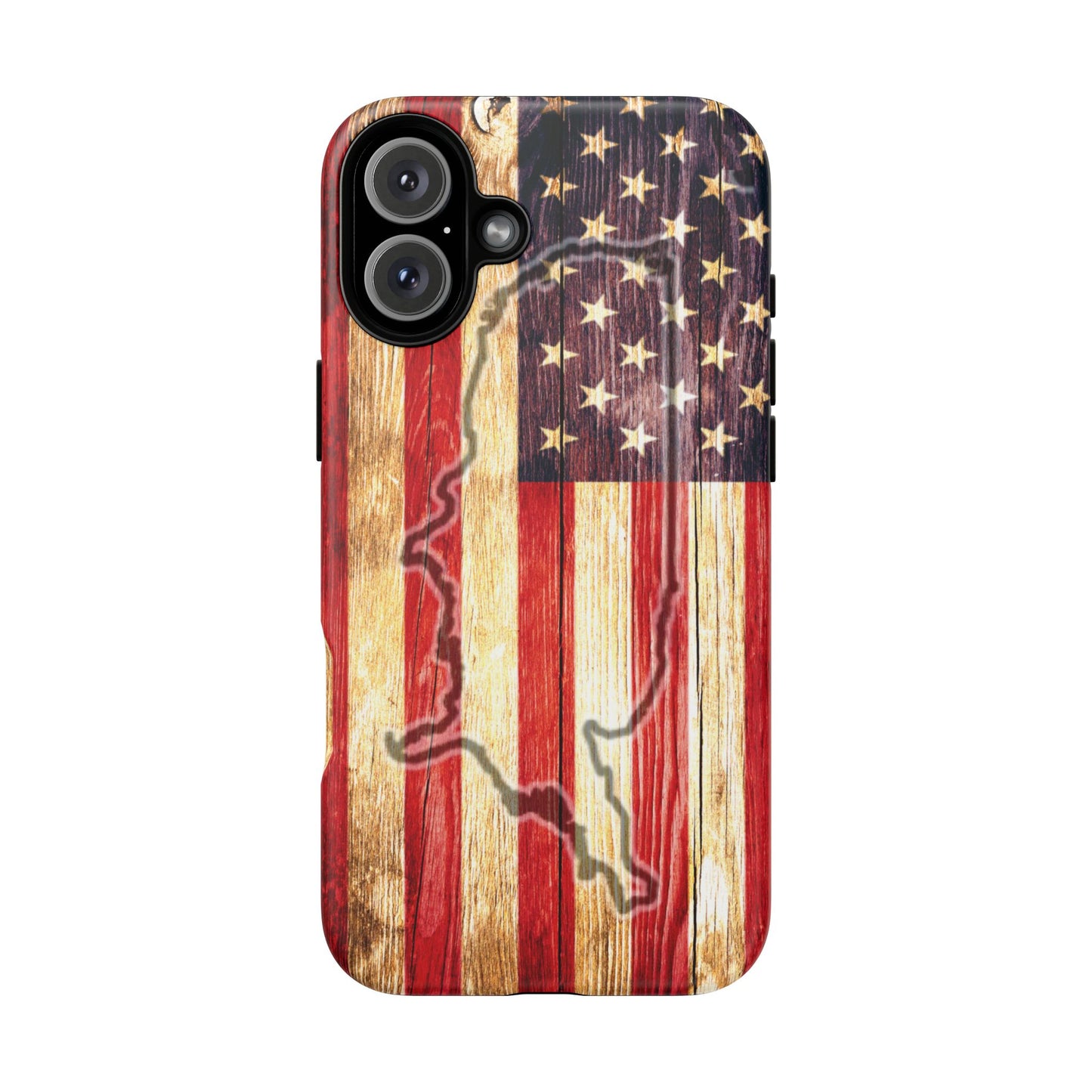 USA flag & map tough phone case for iPhone Samsung Google Patriotic impact-resistant cover with UV protection and shock absorption USA Flag