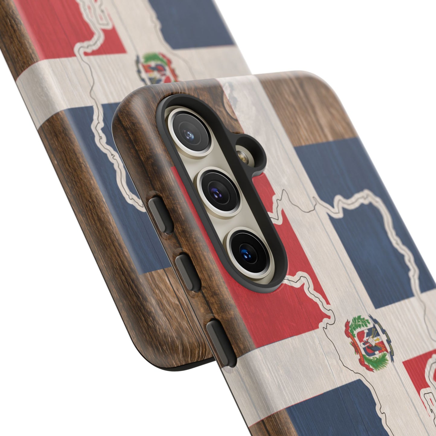 Dominican Republic Flag Phone Map Case Protective Tough Cover Flag of Dominican Pride Hard Plastic Back DR Flag Cover Dominicana