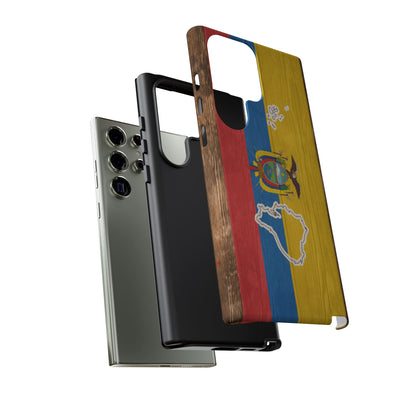 Ecuador Flag Phone Map Case Protective Tough Cover Flag of Ecuador Samsung Ecuadorian Pride Hard Plastic Back Ecuadorian Flag Cover
