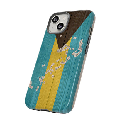 Bahamas Flag Phone Map Case Protective Tough Cover Flag of Bahamas Samsung Bahamian Pride Hard Plastic Back Bahamas Flag Cover