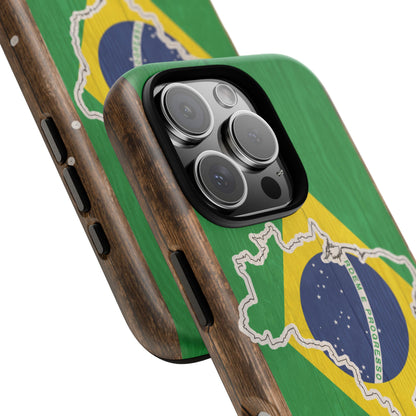 Brazil Flag Phone Map Case Protective Tough Cover Flag of Brazil Samsung Brazilian Pride Hard Plastic Back Brazil Flag Cover