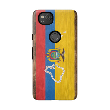 Ecuador Flag Phone Map Case Protective Tough Cover Flag of Ecuador Samsung Ecuadorian Pride Hard Plastic Back Ecuadorian Flag Cover